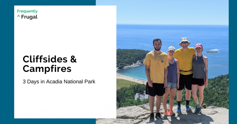 post title accompanied by a photo of 4 people standing on a mountain with a view of the ocean behind them